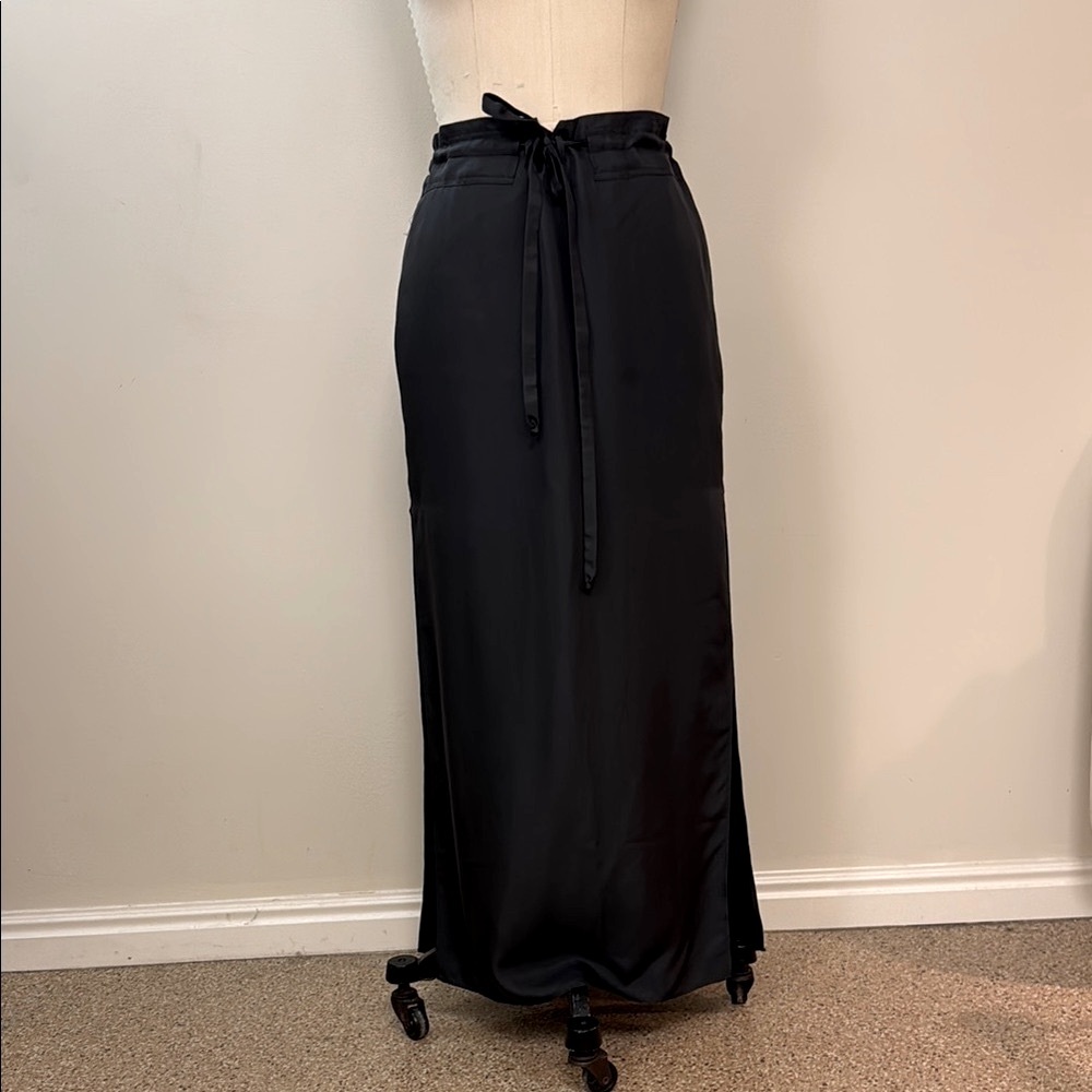 Rag & Bone Gray Tie Front Maxi Skirt Casual